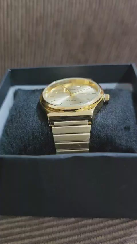 🌟 Relógio Clássico Dourado - Elegância Redonda com Toque Executivo