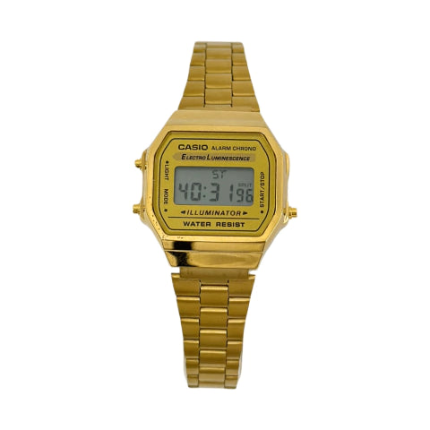 ⌚Relógio Casio Vintage A168WG-9WDF Dourado - Clássico e Elegante